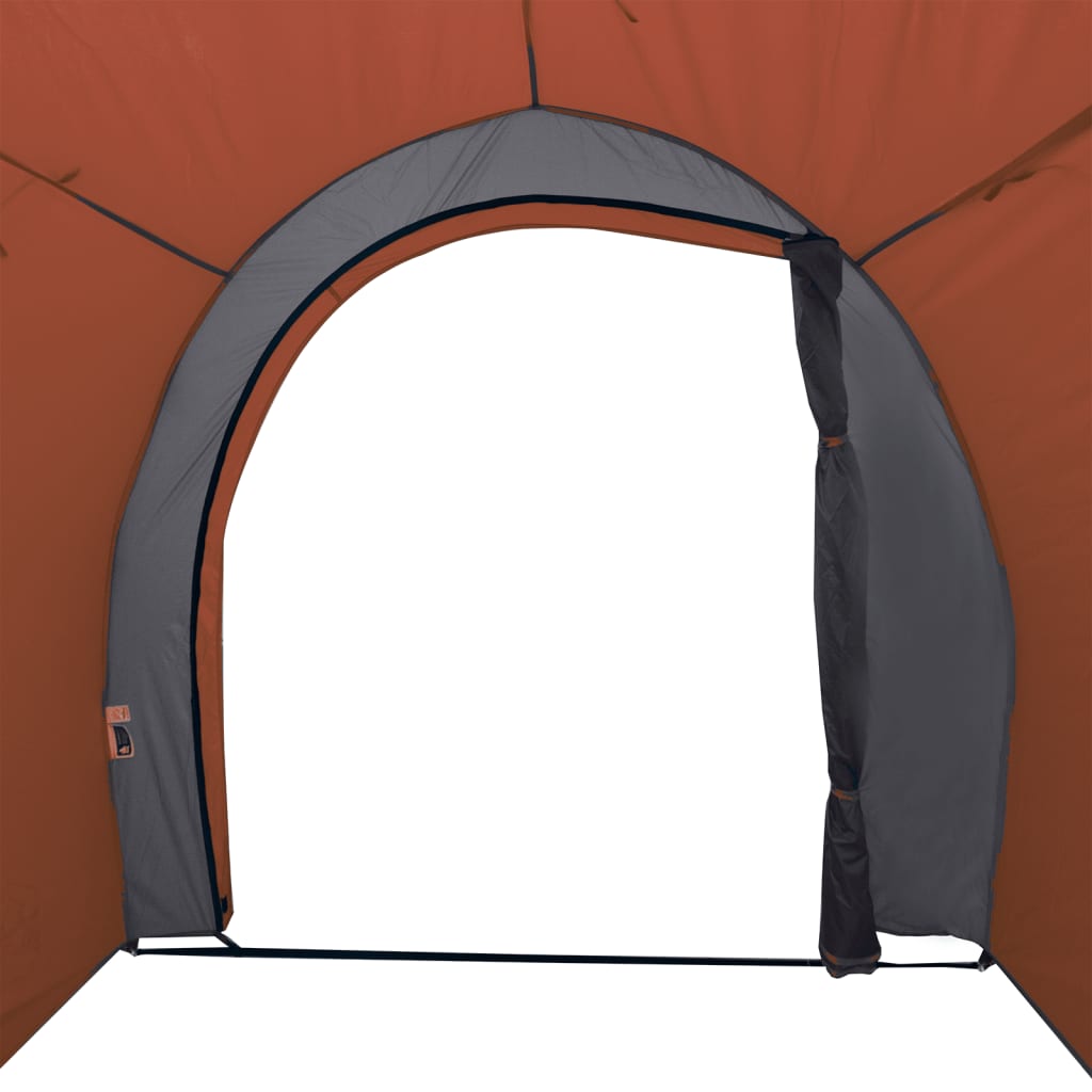 Opbergtent 204X183X178 Cm 185T Taft Grijs En Oranje