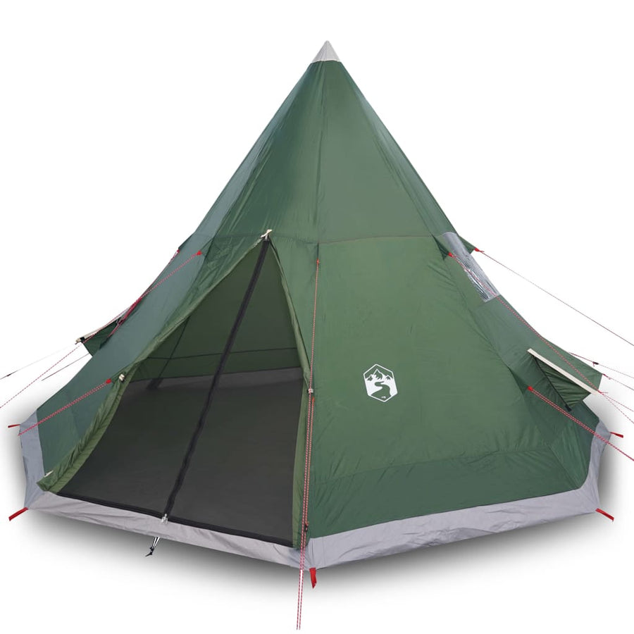 Tent 4-Persoons 85T Taft 367 x 367 x 259 cm Groen