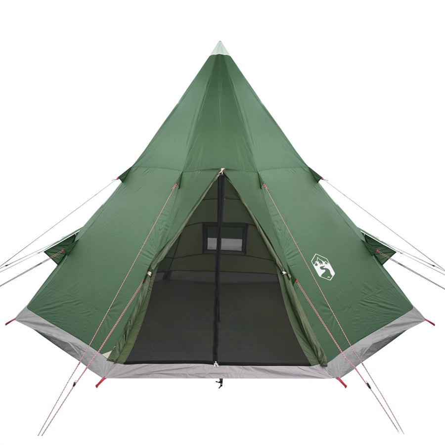 Tent 4-Persoons 85T Taft 367 x 367 x 259 cm Groen