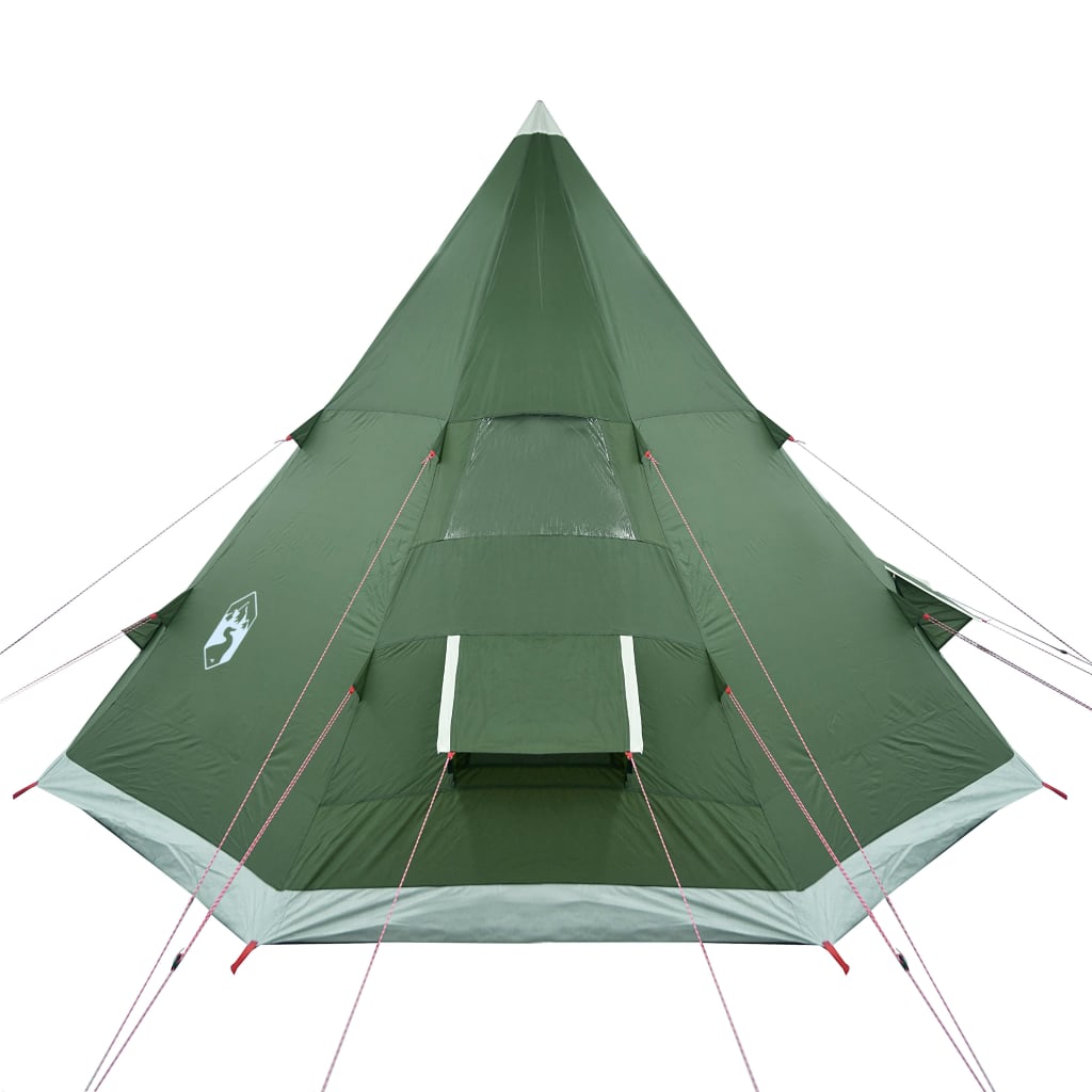 Tent 4-Persoons 85T Taft 367 x 367 x 259 cm Groen