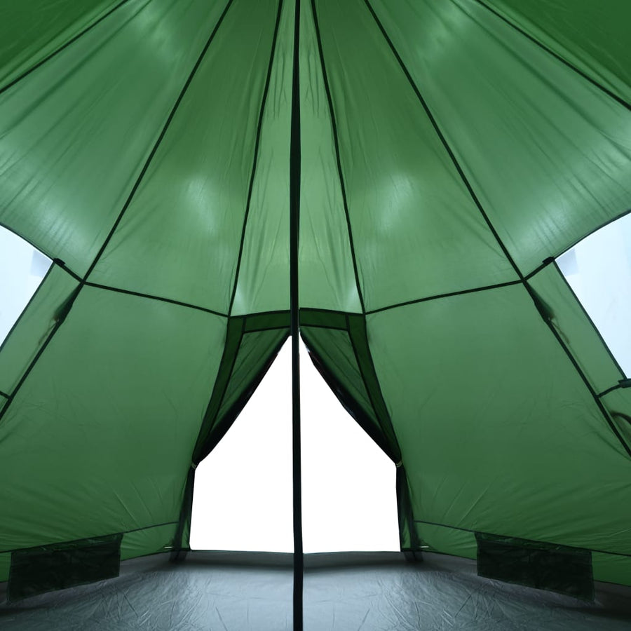 Tent 4-Persoons 85T Taft 367 x 367 x 259 cm Groen