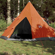 Tipitent 4 personen grijs oranje 367x367x259 cm