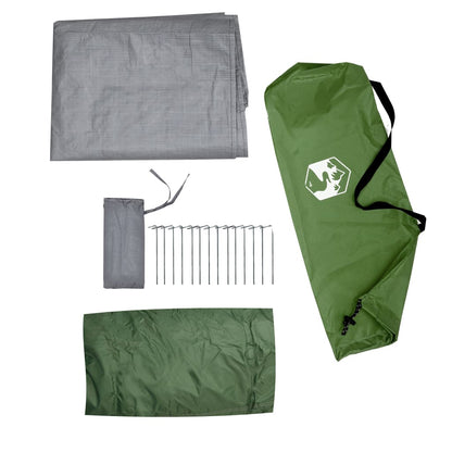 Tent 1-Persoons 255X153X130 Cm 185T Taft Groen
