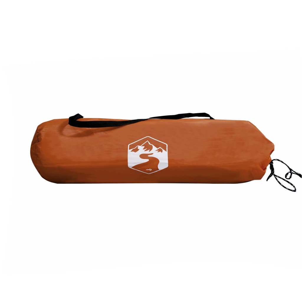 Tent 1-Persoons 255X153X130 Cm 185T Taft Grijs En Oranje