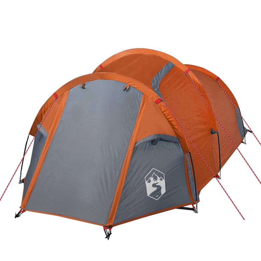 Tent 4-Persoons 85T Taft Grijs En Oranje 360 x 135 x 105 cm orange