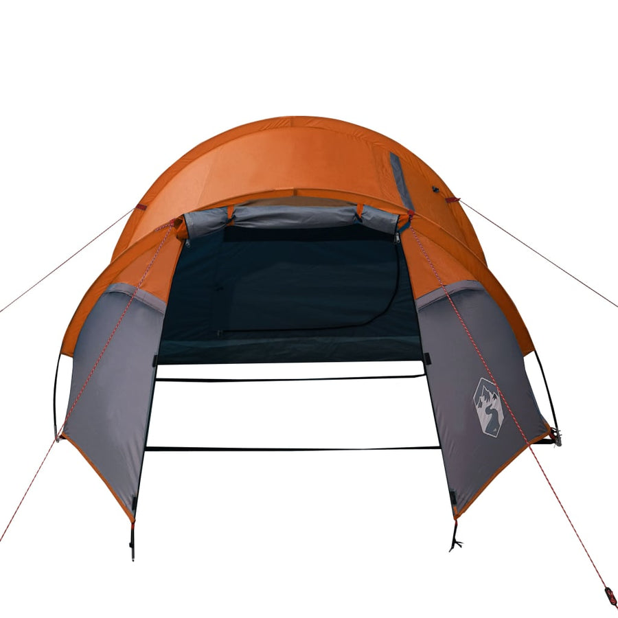 Tent 4-Persoons 85T Taft Grijs En Oranje 360 x 135 x 105 cm orange