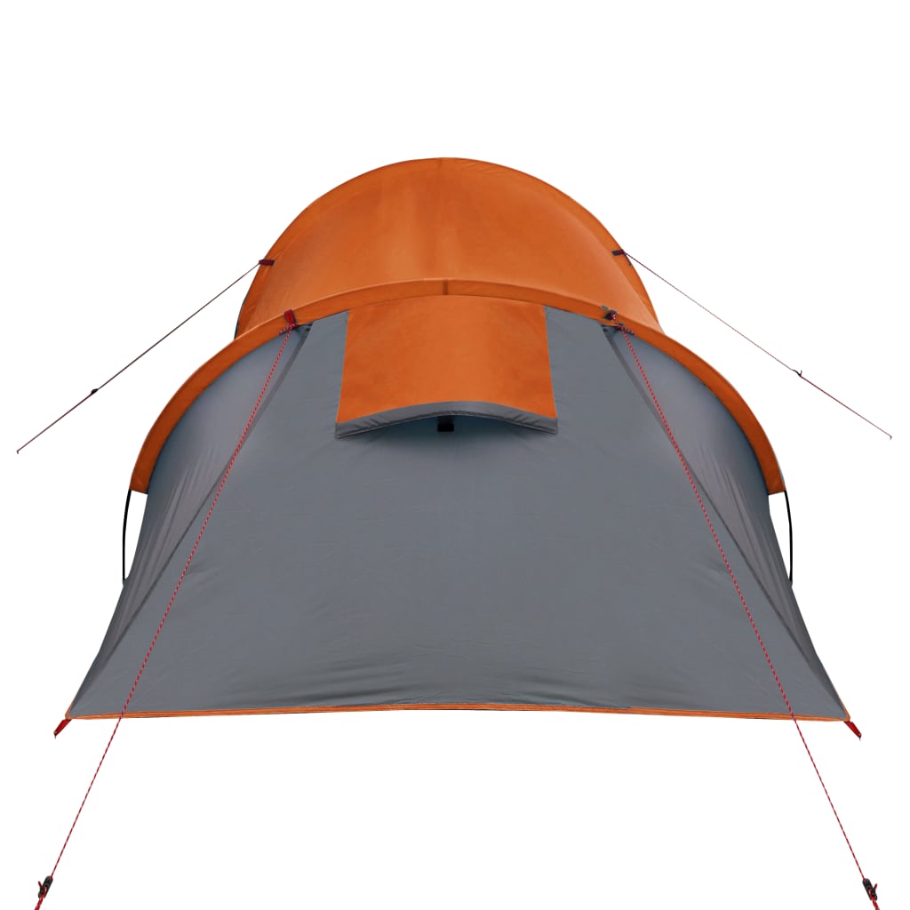 Tent 4-Persoons 85T Taft Grijs En Oranje 360 x 135 x 105 cm orange