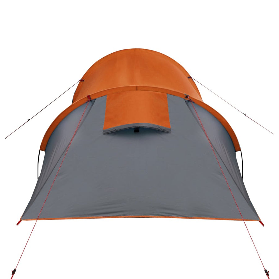 Tent 4-Persoons 85T Taft Grijs En Oranje 360 x 135 x 105 cm orange