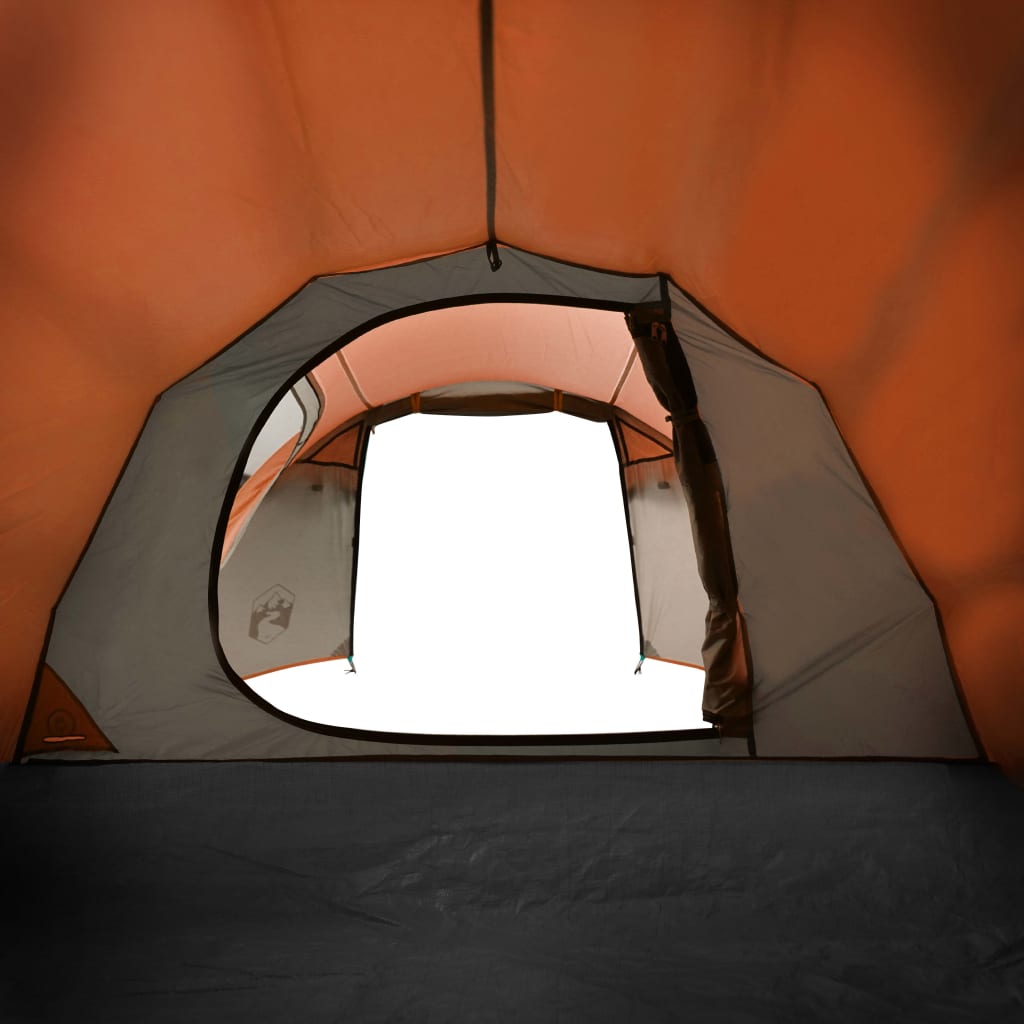 Tent 4-Persoons 85T Taft Grijs En Oranje 360 x 135 x 105 cm orange