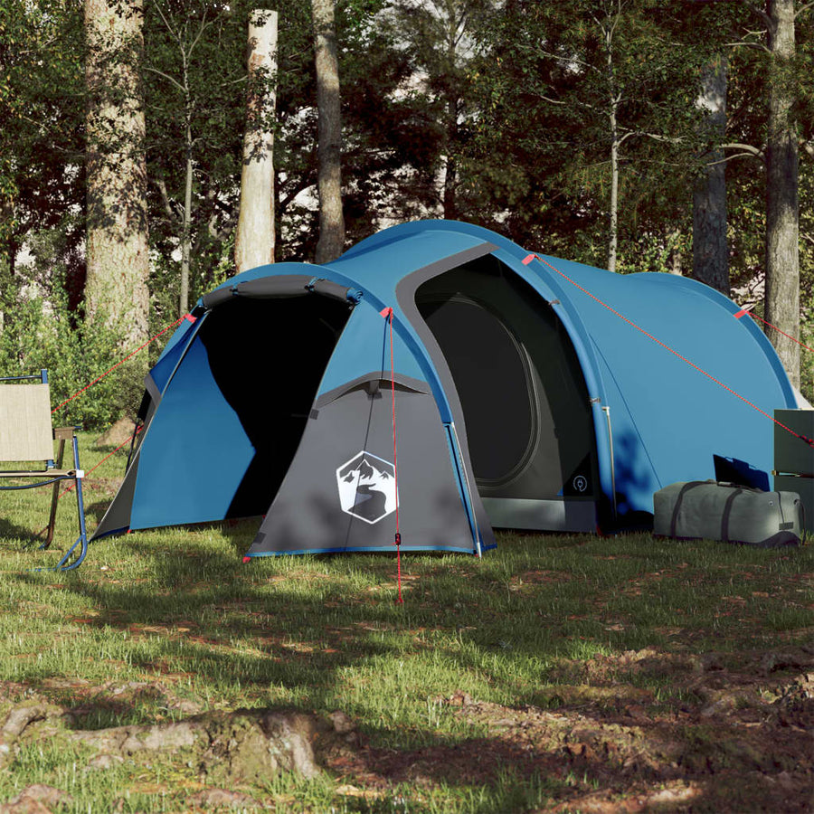 Tent 3-Persoons 370X85X6 Cm 85T Taft 370 x 180 x 116 cm Blauw