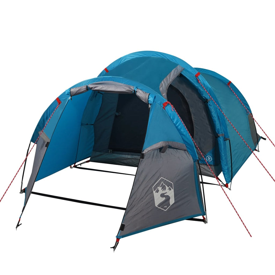 Tent 3-Persoons 370X85X6 Cm 85T Taft 370 x 180 x 116 cm Blauw
