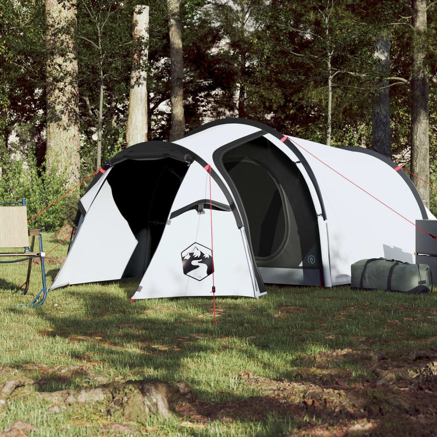 Tent 3-Persoons 370X85X6 Cm 90T Taft 370 x 180 x 116 cm Wit