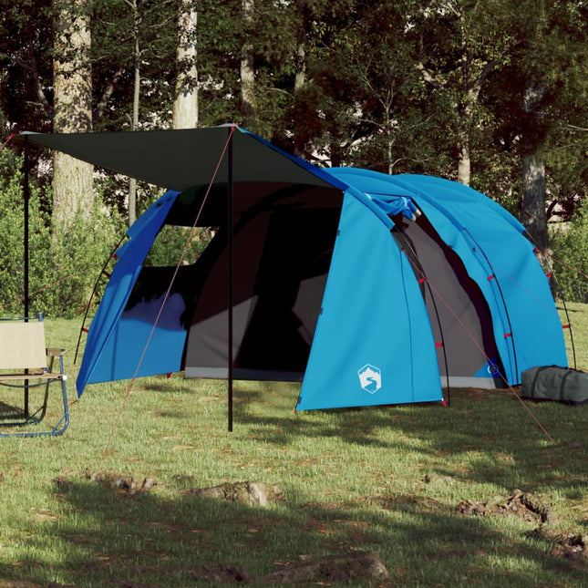 Tent 4-Persoons 420X260X153 Cm 185T Taft Blauw