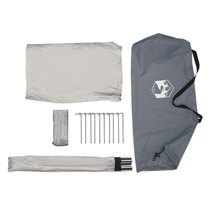 Strandtent 268X223X125 Cm 185T Taft Grijs
