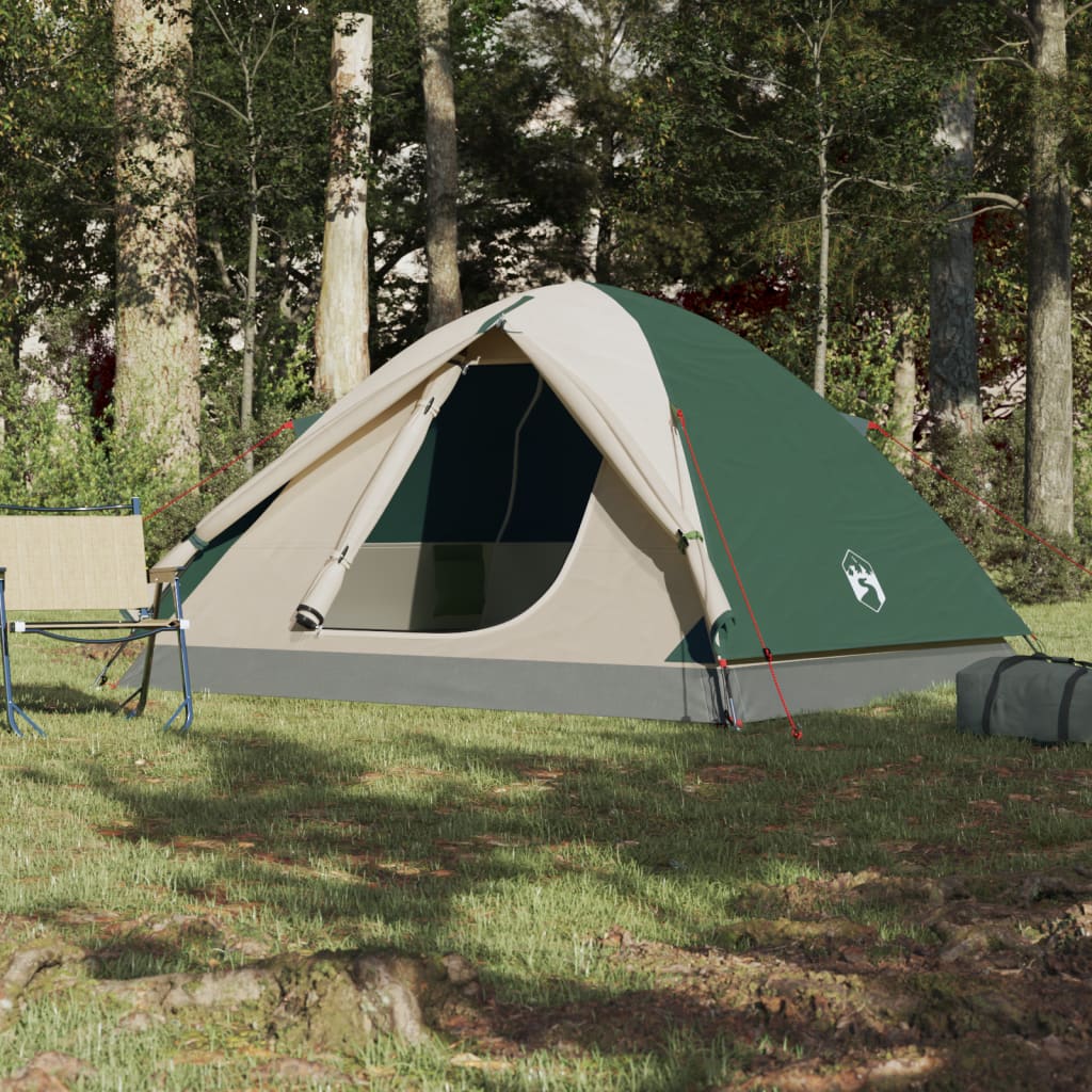 Tent 3-Persoons 240X217X120 Cm 190T Taft Groen