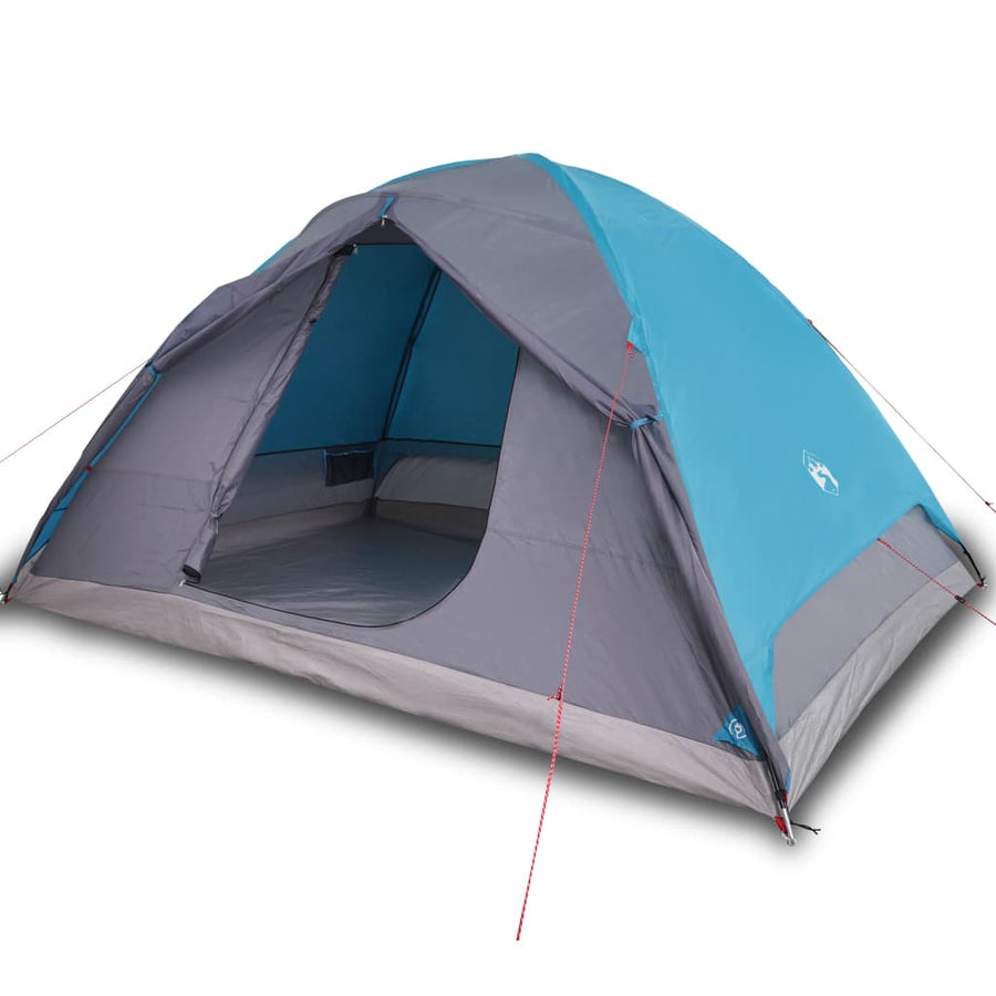Tent 6-Persoons 348X340X190 Cm 190T Taft Blauw