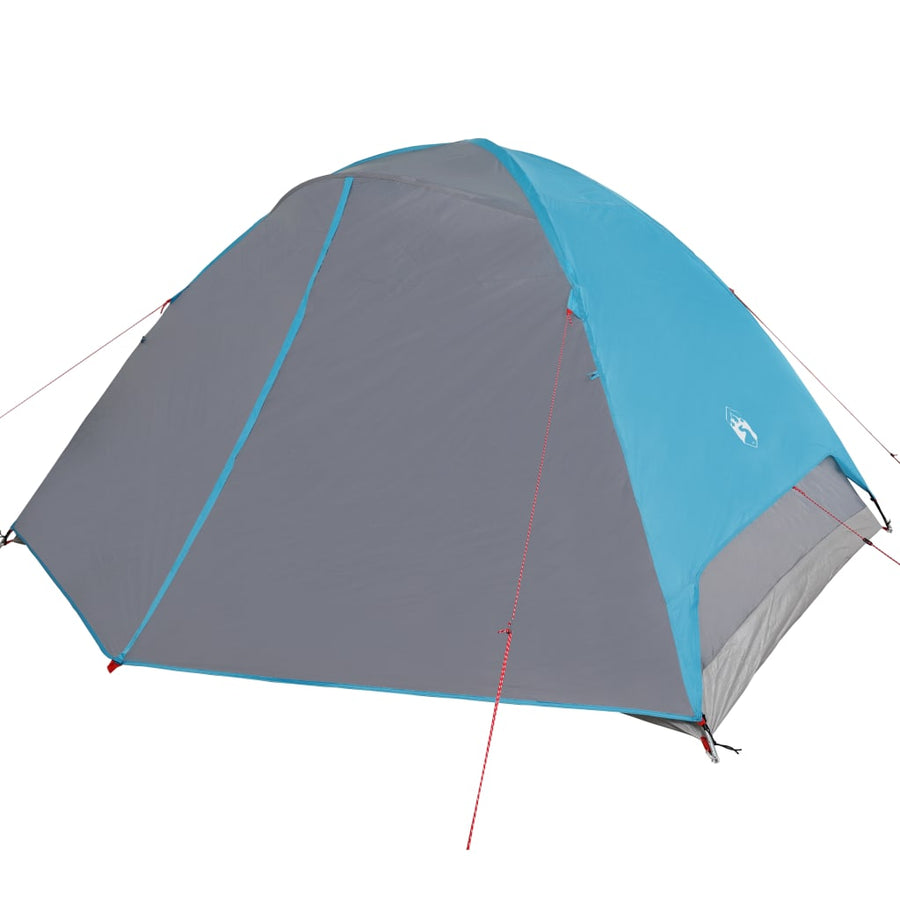 Tent 6-Persoons 348X340X190 Cm 190T Taft Blauw