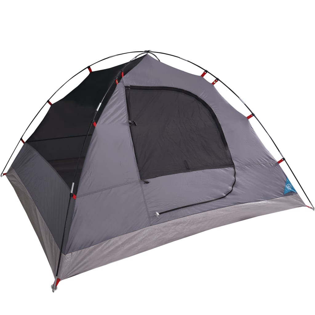 Tent 6-Persoons 348X340X190 Cm 190T Taft Blauw