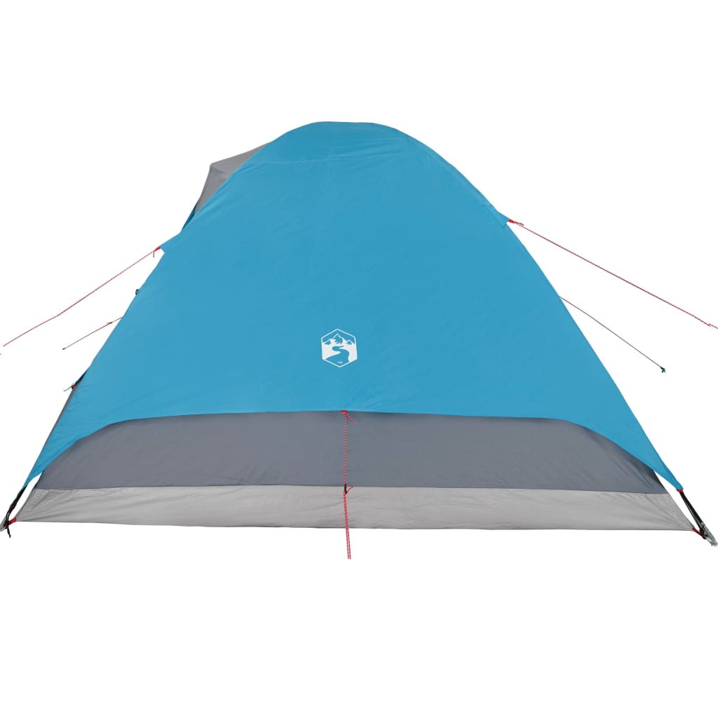 Tent 6-Persoons 348X340X190 Cm 190T Taft Blauw
