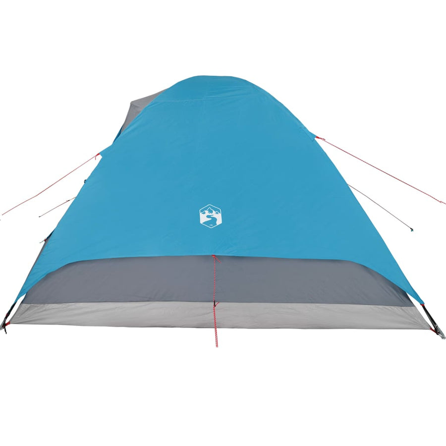Tent 6-Persoons 348X340X190 Cm 190T Taft Blauw