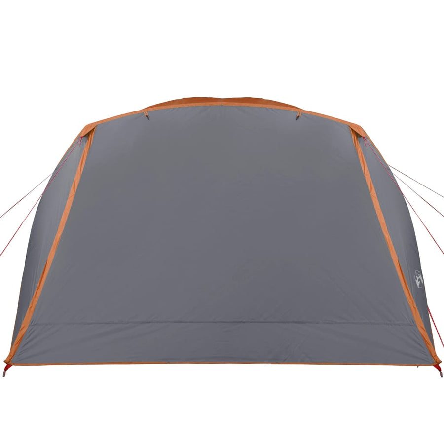 Tent 4-Persoons 350X280X155 Cm 190T Taft Grijs En Oranje