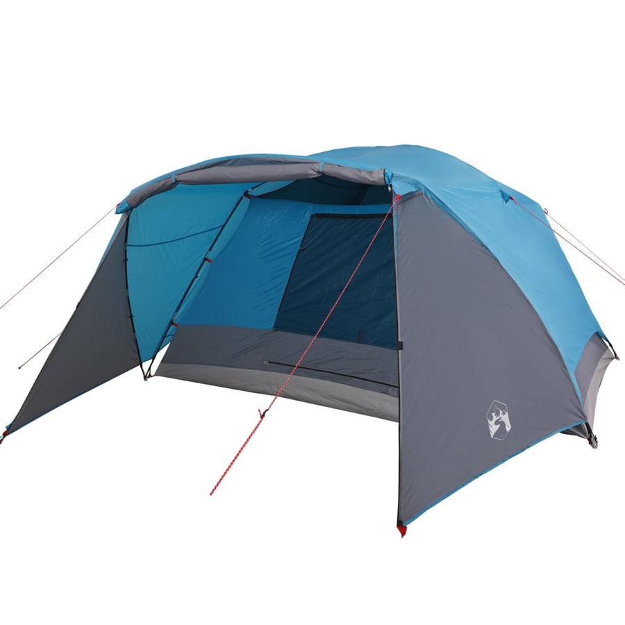 Tent 6-Persoons 412X370X190 Cm 190T Taft Blauw