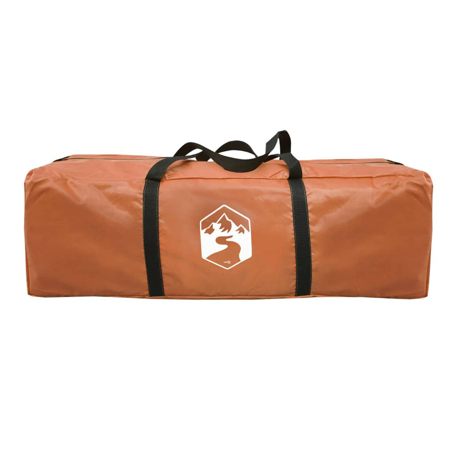Privacytent 121X121X225 Cm 190T Taft Grijs En Oranje