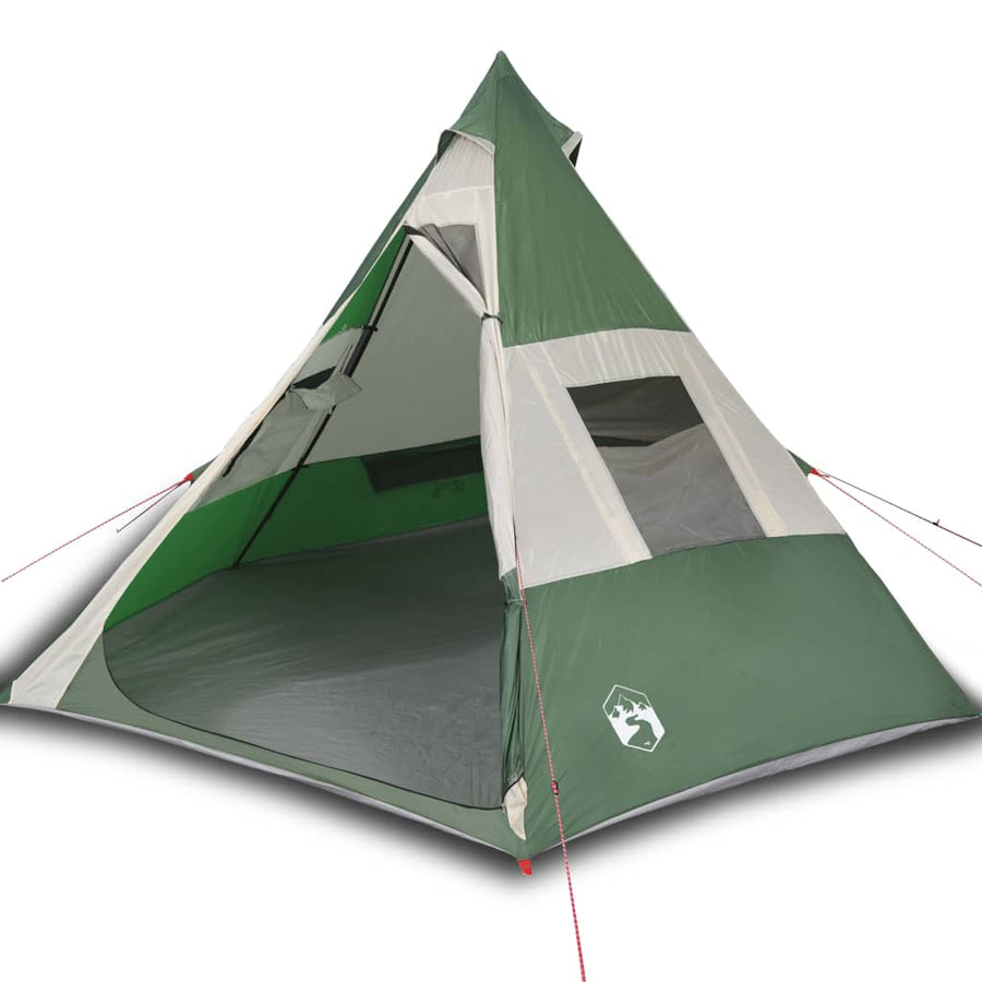 Tent 7-Persoons 350X350X280 Cm 185T Taft Groen