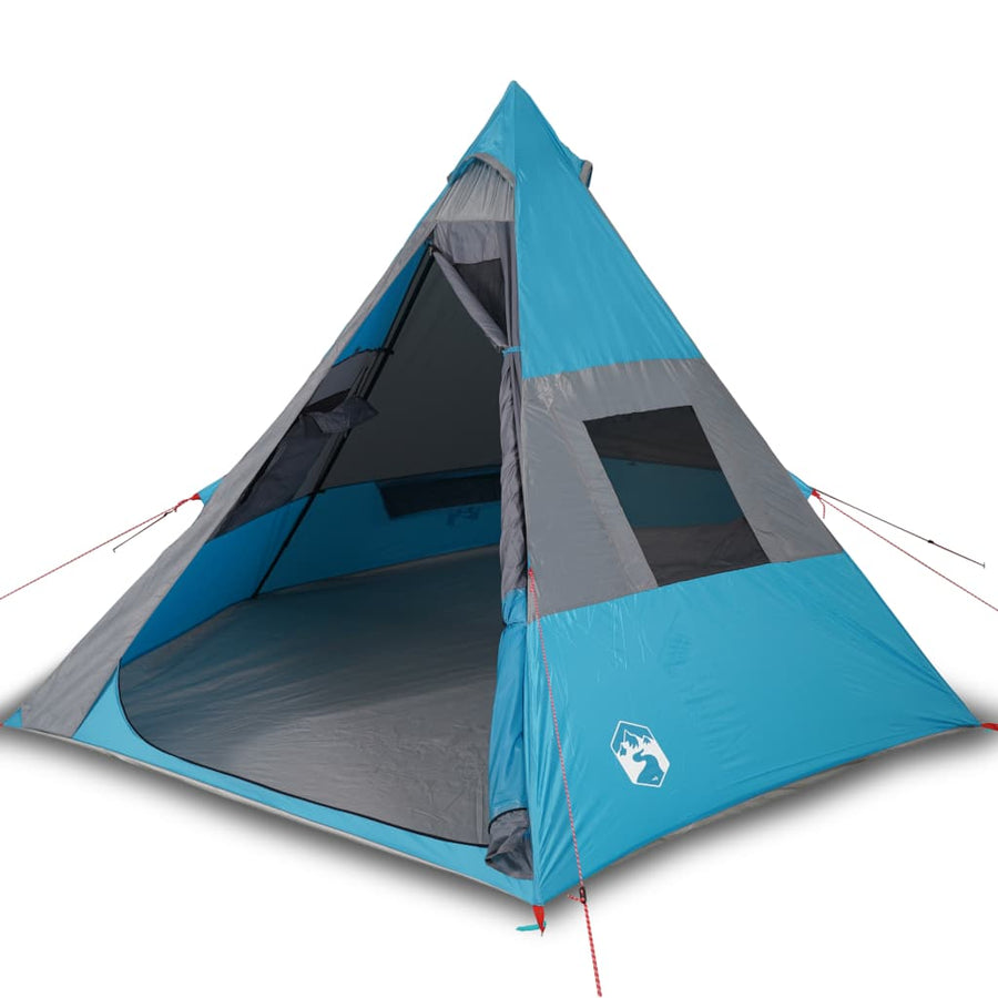 Tent 7-Persoons 350X350X280 Cm 185T Taft Blauw