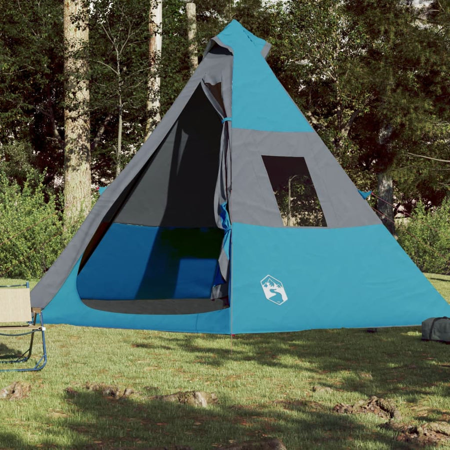 Tent 7-Persoons 350X350X280 Cm 185T Taft Blauw