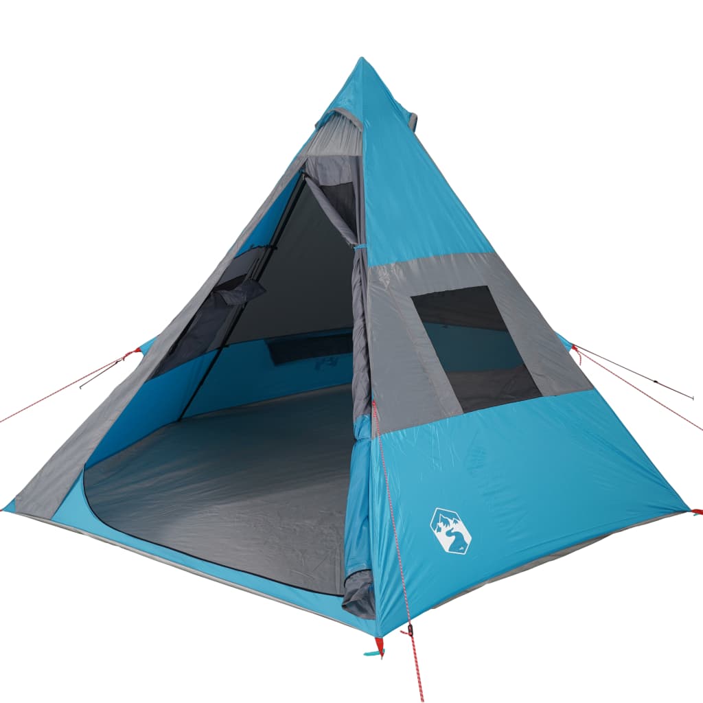 Tent 7-Persoons 350X350X280 Cm 185T Taft Blauw