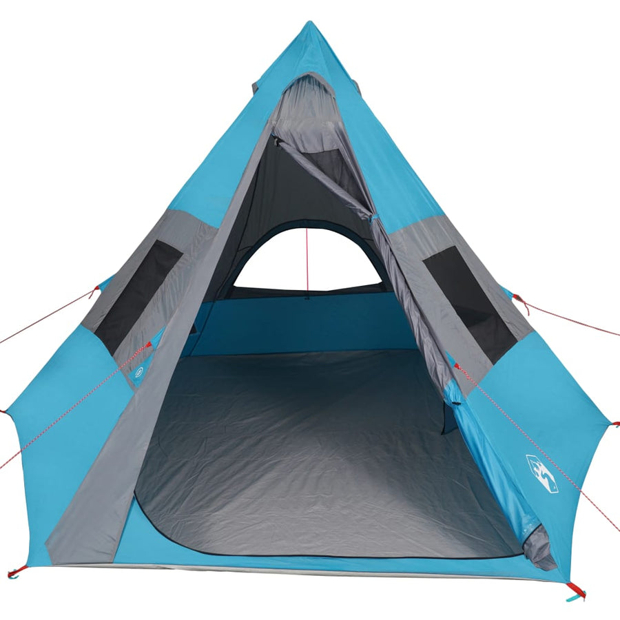 Tent 7-Persoons 350X350X280 Cm 185T Taft Blauw