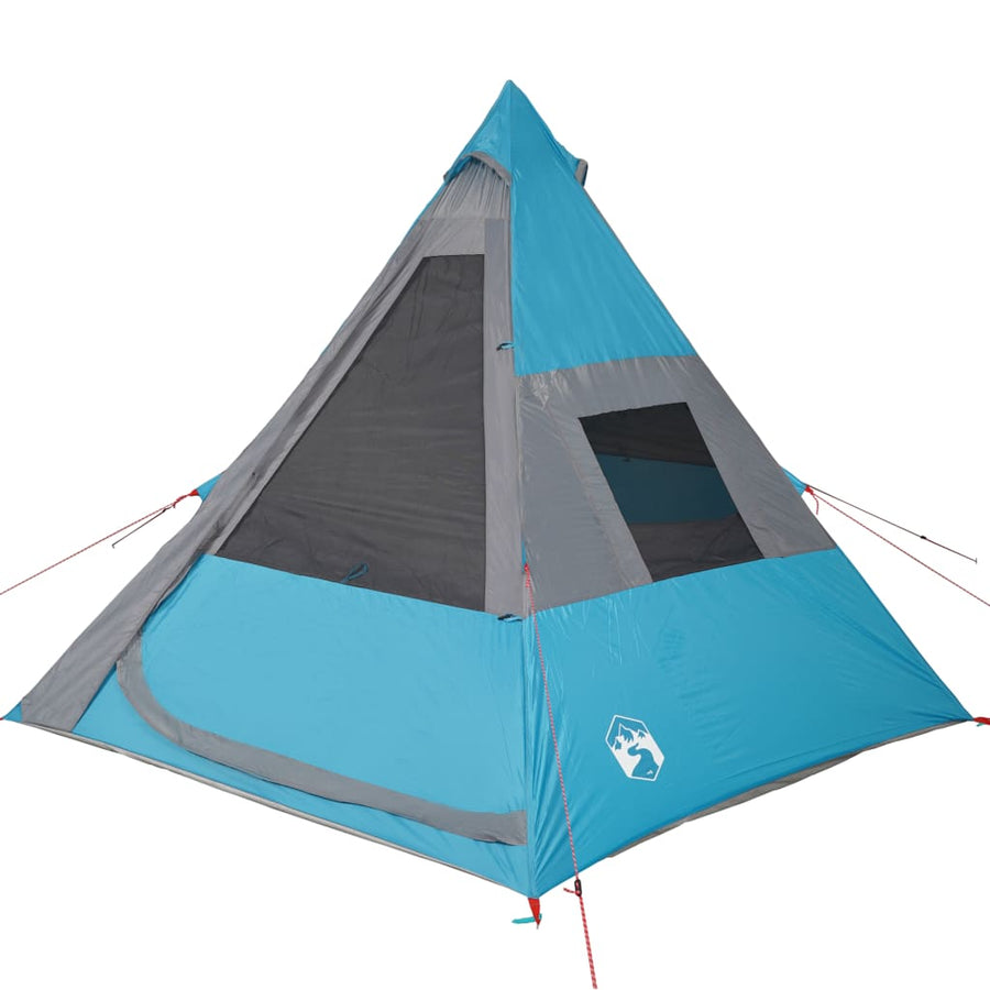 Tent 7-Persoons 350X350X280 Cm 185T Taft Blauw