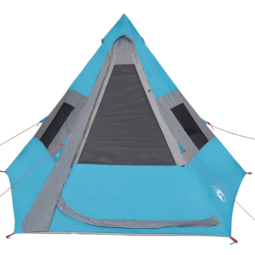 Tent 7-Persoons 350X350X280 Cm 185T Taft Blauw