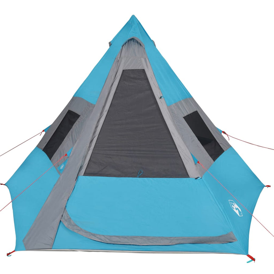 Tent 7-Persoons 350X350X280 Cm 185T Taft Blauw