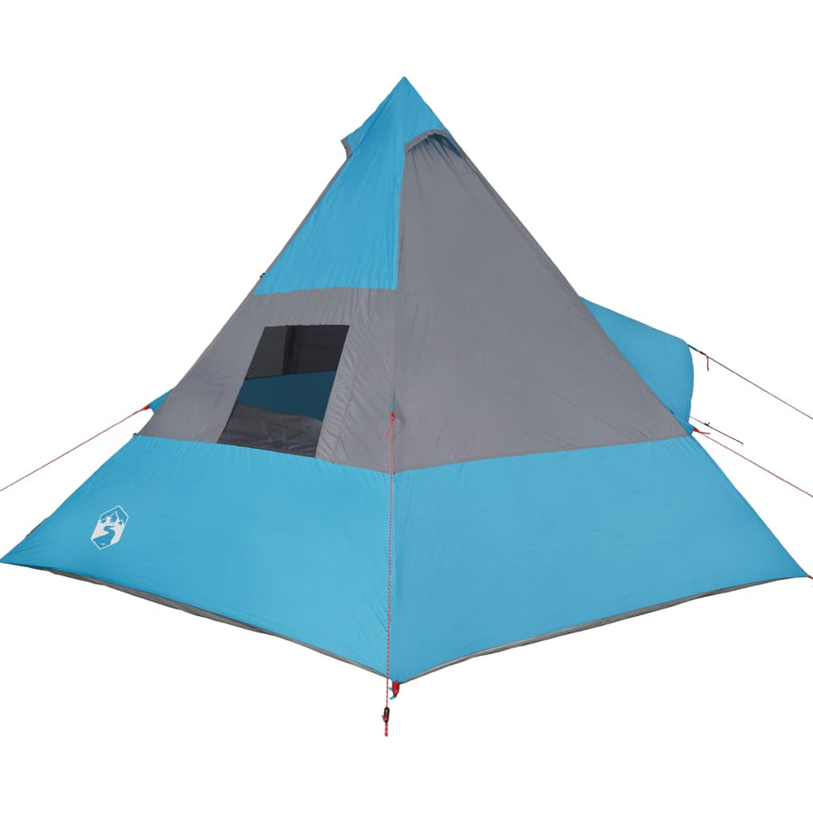 Tent 7-Persoons 350X350X280 Cm 185T Taft Blauw