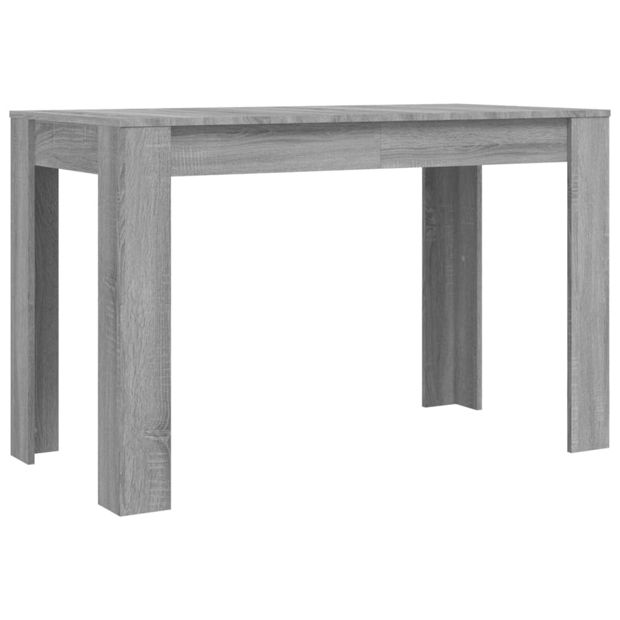 Eettafel 120x60x76 cm bewerkt hout grijs sonoma eikenkleurig Grijs sonoma