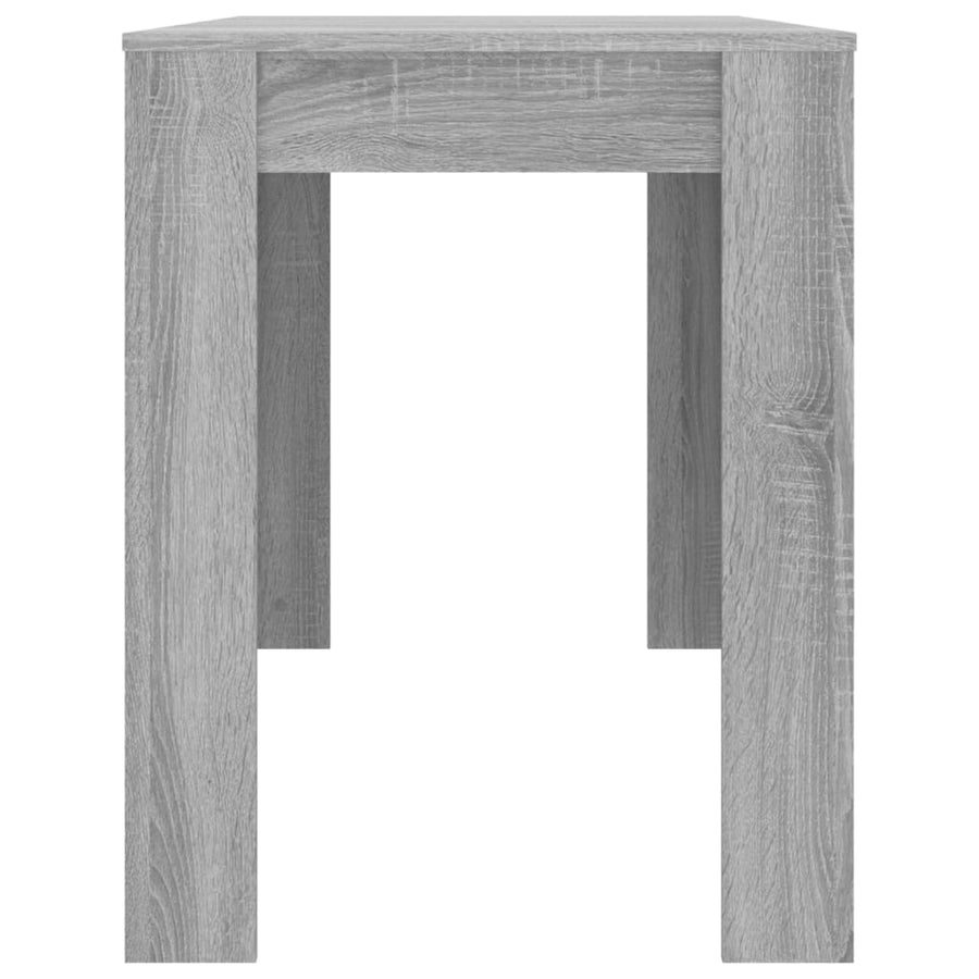 Eettafel 120x60x76 cm bewerkt hout grijs sonoma eikenkleurig Grijs sonoma