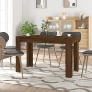 Eettafel 120x60x76 cm bewerkt hout bruineiken