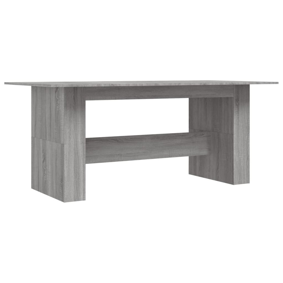 Eettafel 180x90x76 cm bewerkt hout grijs sonoma eikenkleurig Grijs sonoma