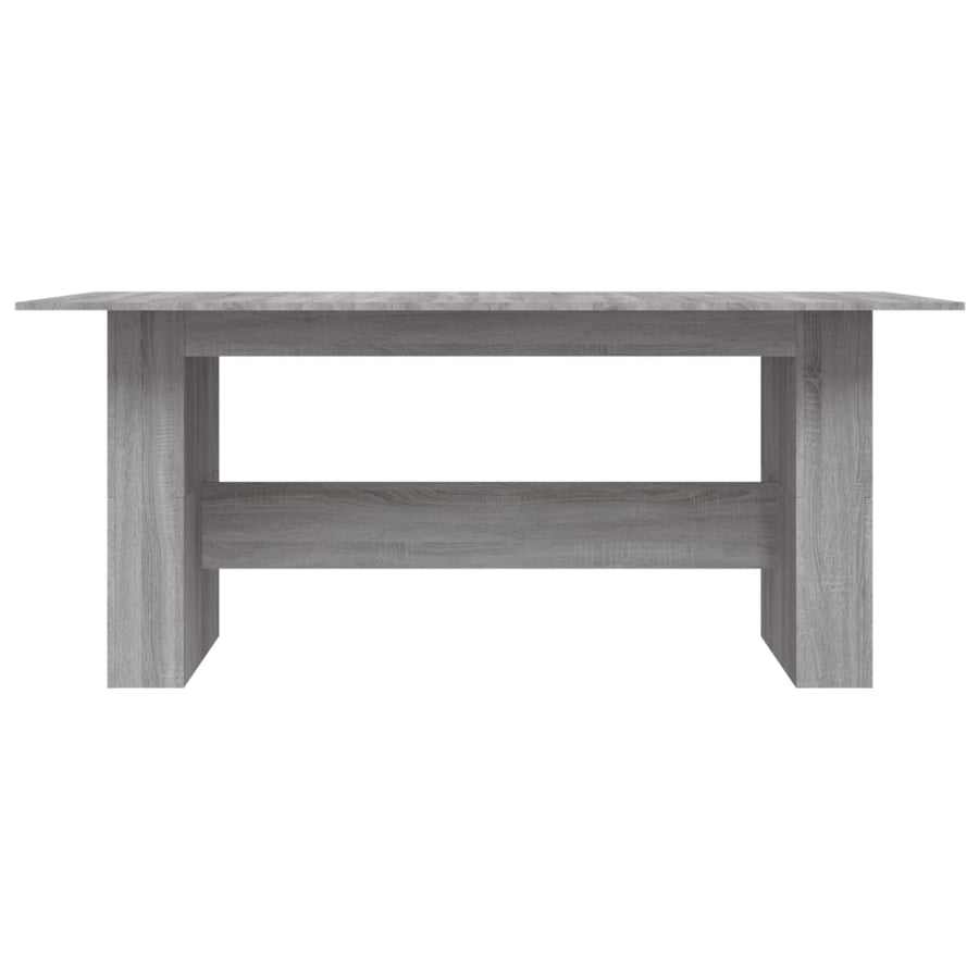 Eettafel 180x90x76 cm bewerkt hout grijs sonoma eikenkleurig Grijs sonoma