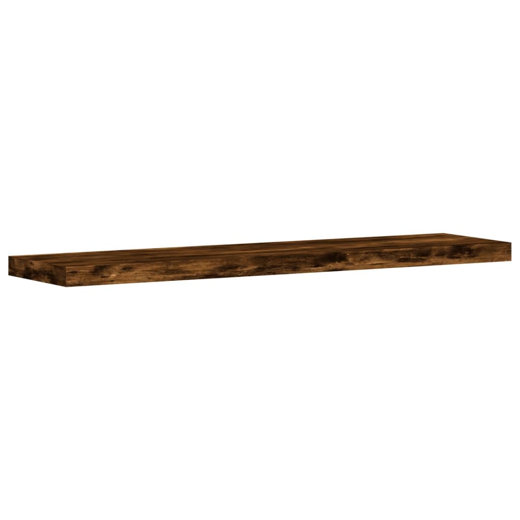 Wandschappen 40X10X1,5 Cm Bewerkt Hout Kleur Gerookt Eiken 40 x 10 x 1.5 cm