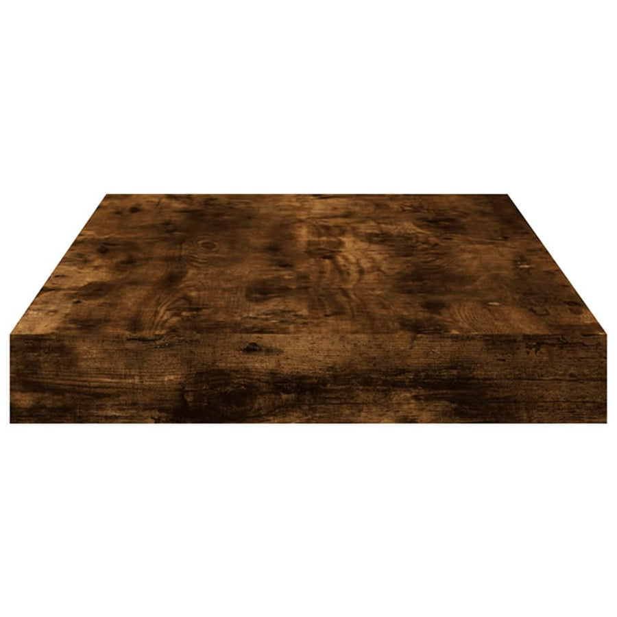 Wandschappen 40X10X1,5 Cm Bewerkt Hout Kleur Gerookt Eiken 40 x 10 x 1.5 cm