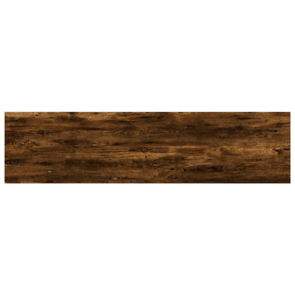 Wandschappen 40X10X1,5 Cm Bewerkt Hout Kleur Gerookt Eiken 40 x 10 x 1.5 cm