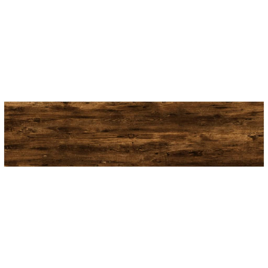 Wandschappen 40X10X1,5 Cm Bewerkt Hout Kleur Gerookt Eiken 40 x 10 x 1.5 cm
