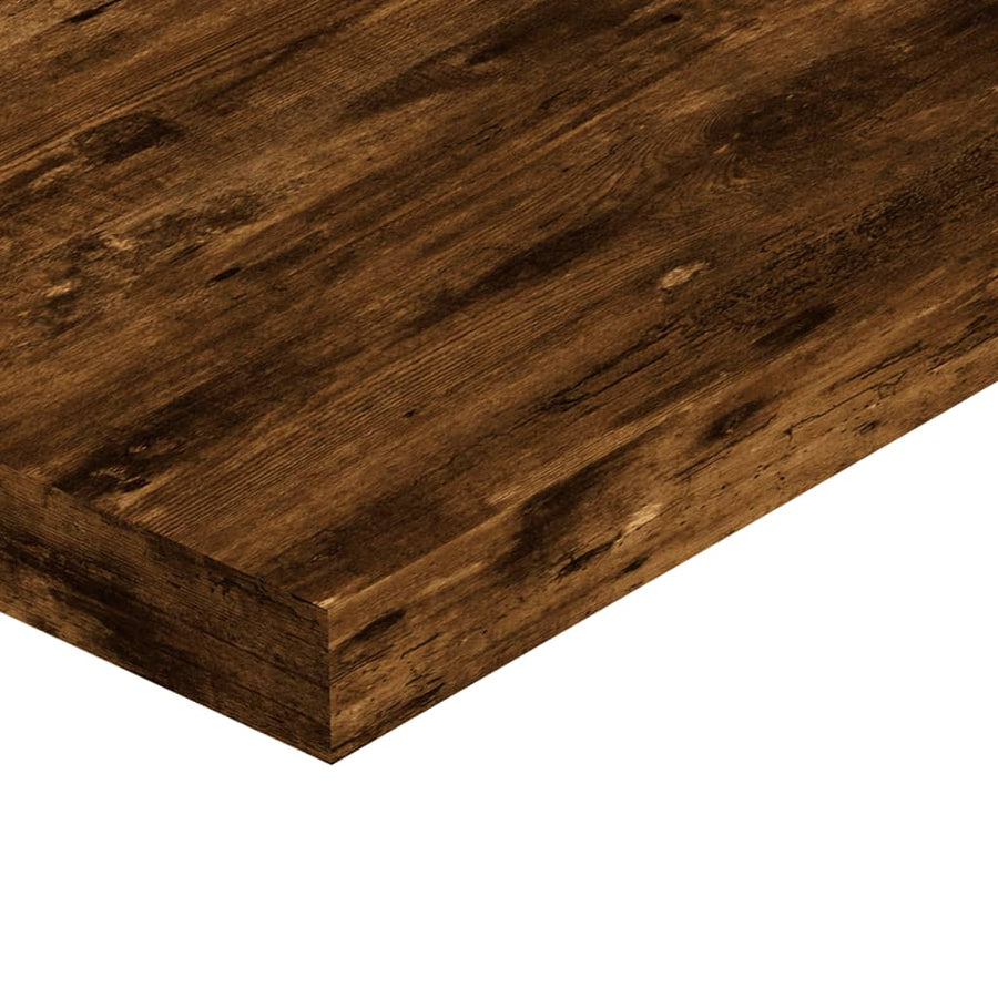 Wandschappen 40X10X1,5 Cm Bewerkt Hout Kleur Gerookt Eiken 40 x 10 x 1.5 cm