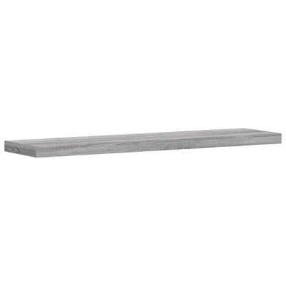 Wandschappen 40X10X1,5 Cm Bewerkt Hout Eiken Grijs Sonoma 40 x 10 x 1.5 cm