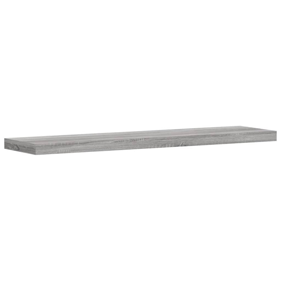 Wandschappen 40X10X1,5 Cm Bewerkt Hout Eiken Grijs Sonoma 40 x 10 x 1.5 cm