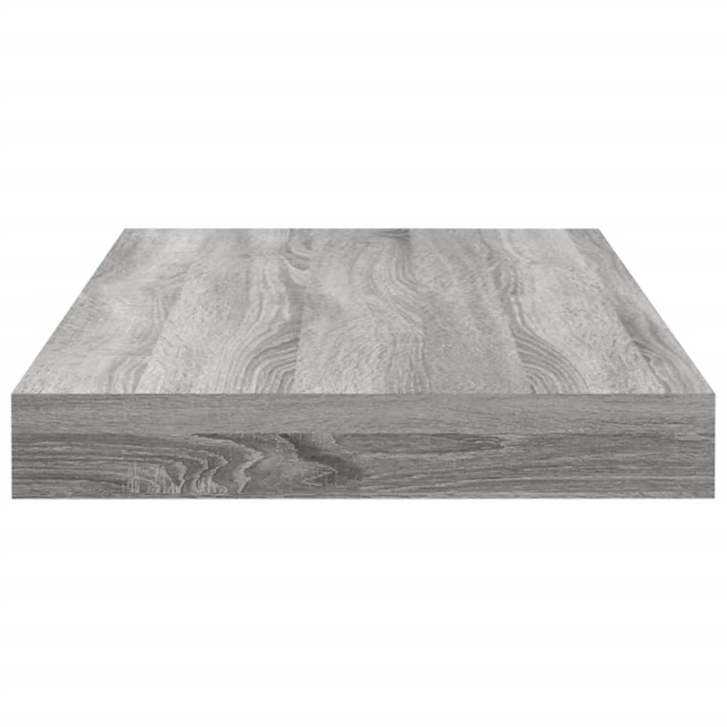 Wandschappen 40X10X1,5 Cm Bewerkt Hout Eiken Grijs Sonoma 40 x 10 x 1.5 cm