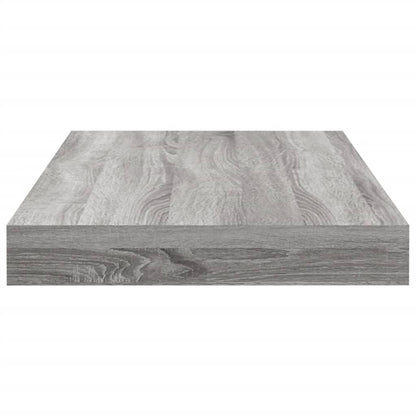 Wandschappen 40X10X1,5 Cm Bewerkt Hout Eiken Grijs Sonoma 40 x 10 x 1.5 cm
